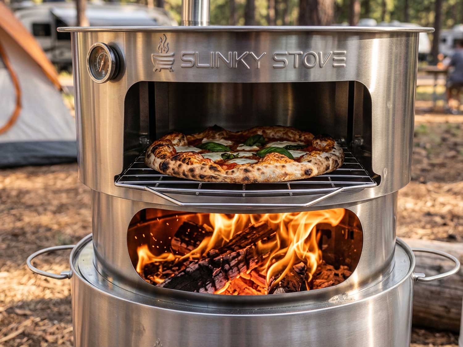 How to Bake Authentic Neapolitan Pizza Off the Grid with the Slinky Stove Pizza Oven