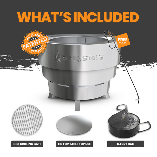 Collapsible Smokeless Firepit - 17"