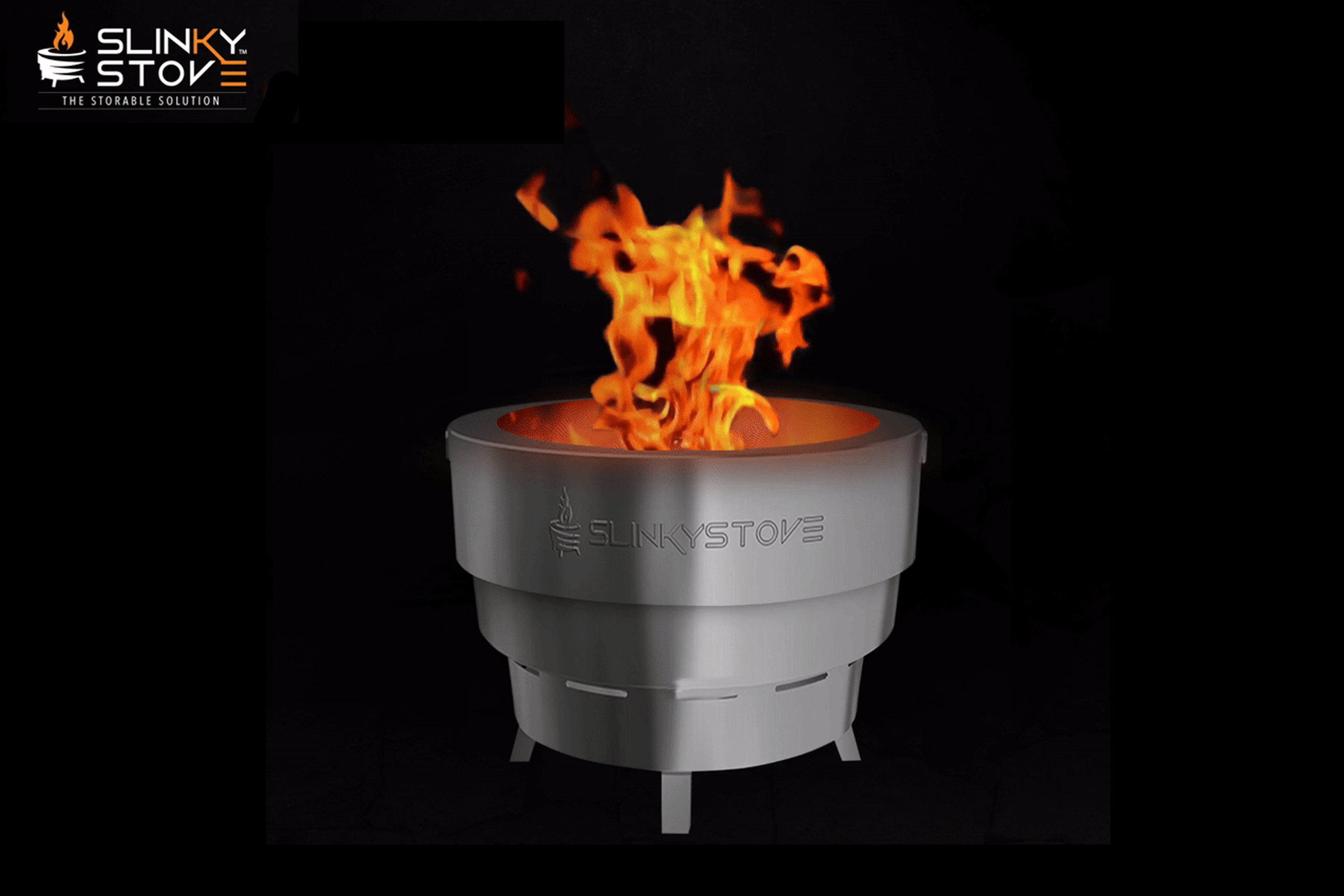 Load video: Watch Eddie demonstrate how the Slinky Stove collapses, offers multi-level cooking, and effortlessly switches between wood and propane.