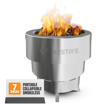 Collapsible Smokeless Firepit - 7"