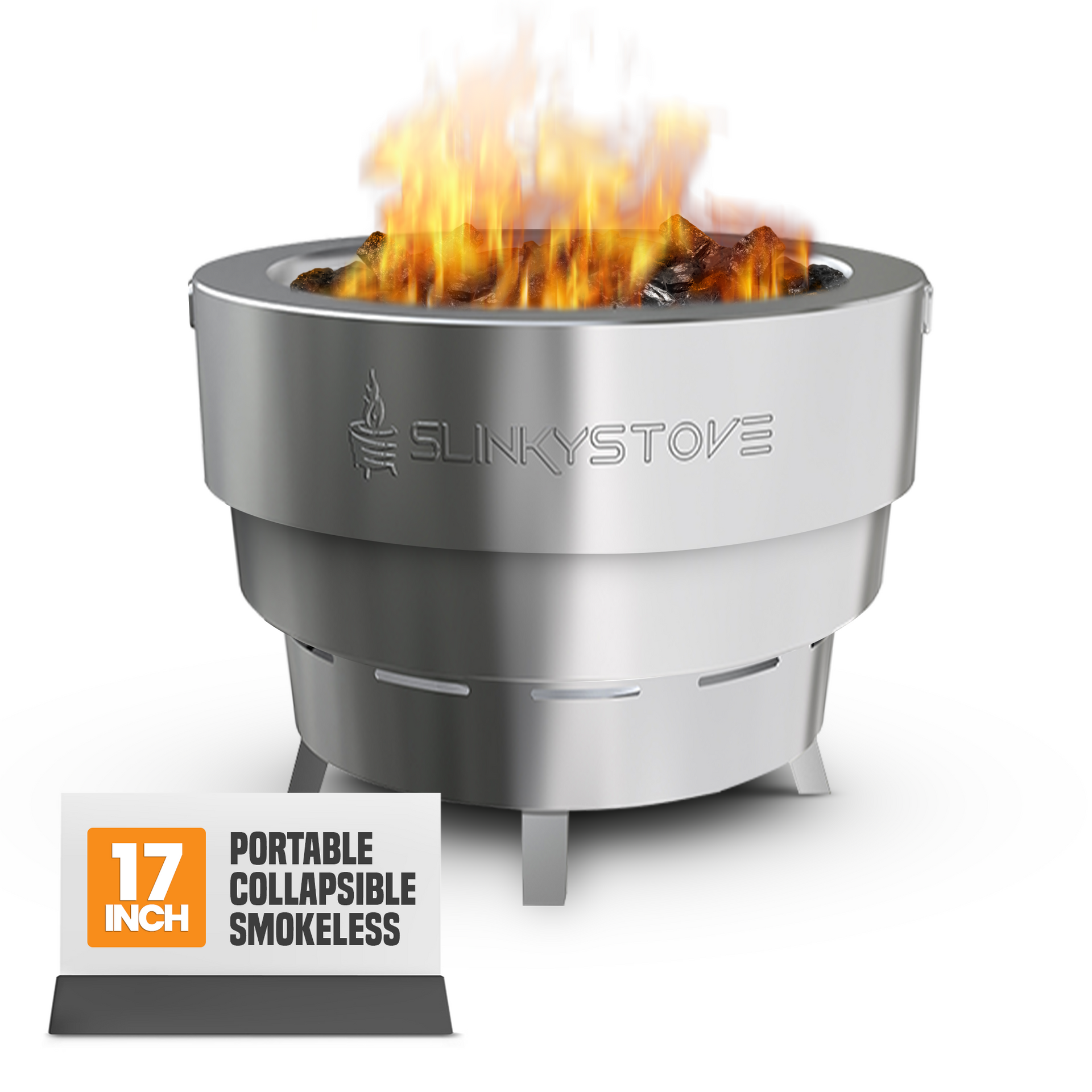 Smokeless Fire Pit for Outdoor Wood-Burning – Portable, Compact