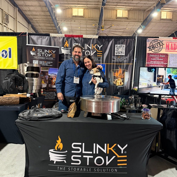 Sharing Slinky Stove with the RV community at the 2026 Florida RV Super Show.