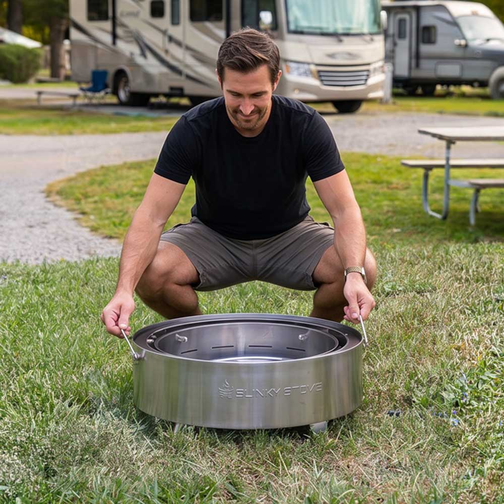 slinky stove collapsible fire pit | collapsible design