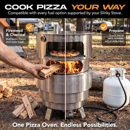 Slinky Stove 23" Collapsible Pizza Oven | The World’s Only Patented Collapsible Pizza Oven