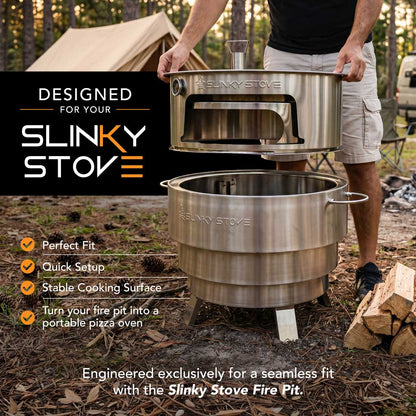 Slinky Stove 23" Collapsible Pizza Oven | The World’s Only Patented Collapsible Pizza Oven