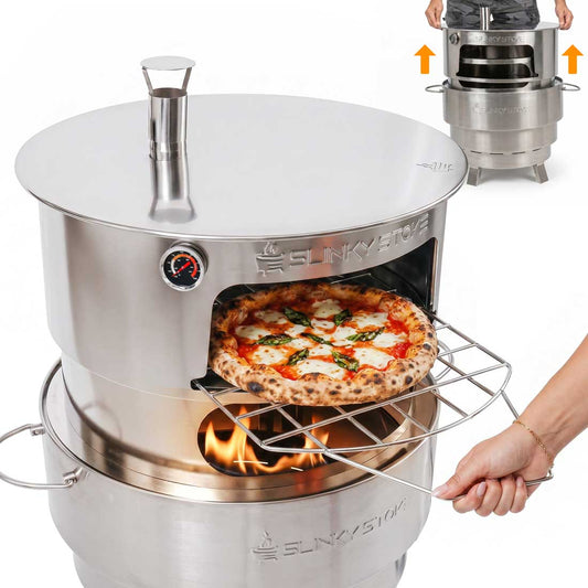 Slinky Stove 23" Collapsible Pizza Oven | The World’s Only Patented Collapsible Pizza Oven